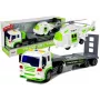 LEAN TOYS Auto Transporter on Batteries 1:16 with a Helicopter