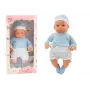 LEAN TOYS Beebinukk 46 cm Sinine Lutt Müts Sokid