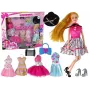 LEAN TOYS Baby Doll Emily Accessories Removable Dresses