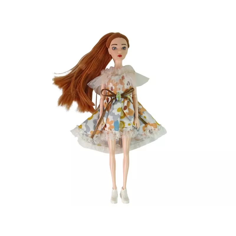 LEAN TOYS Beebinukk Emily Autumn Punaste Juuste ja Lilledega