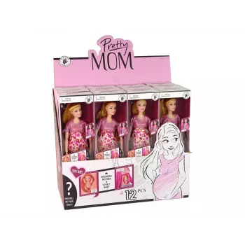 LEAN TOYS Beebinukk Rase Roosa Kleit Lilled