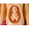 LEAN TOYS Beebinukk Rase Roosa Kleit Lilled