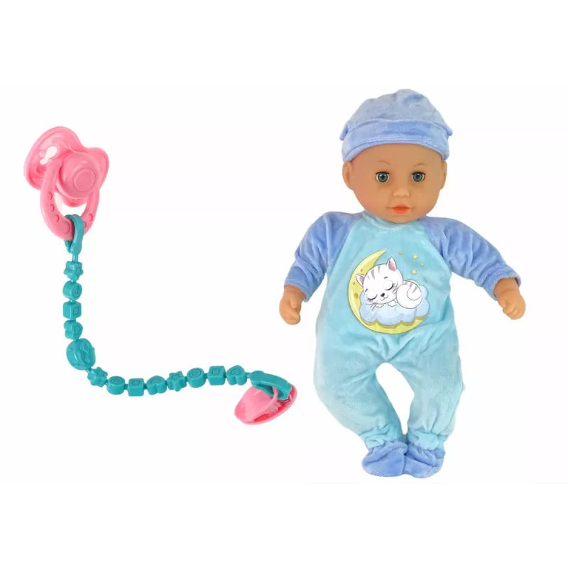 LEAN TOYS Beebinuku Helilutistiga Põll Sinised Kassipidžaamad