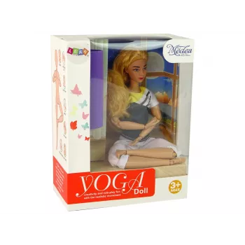 LEAN TOYS Nukujoogamatt pikkade blondide juustega