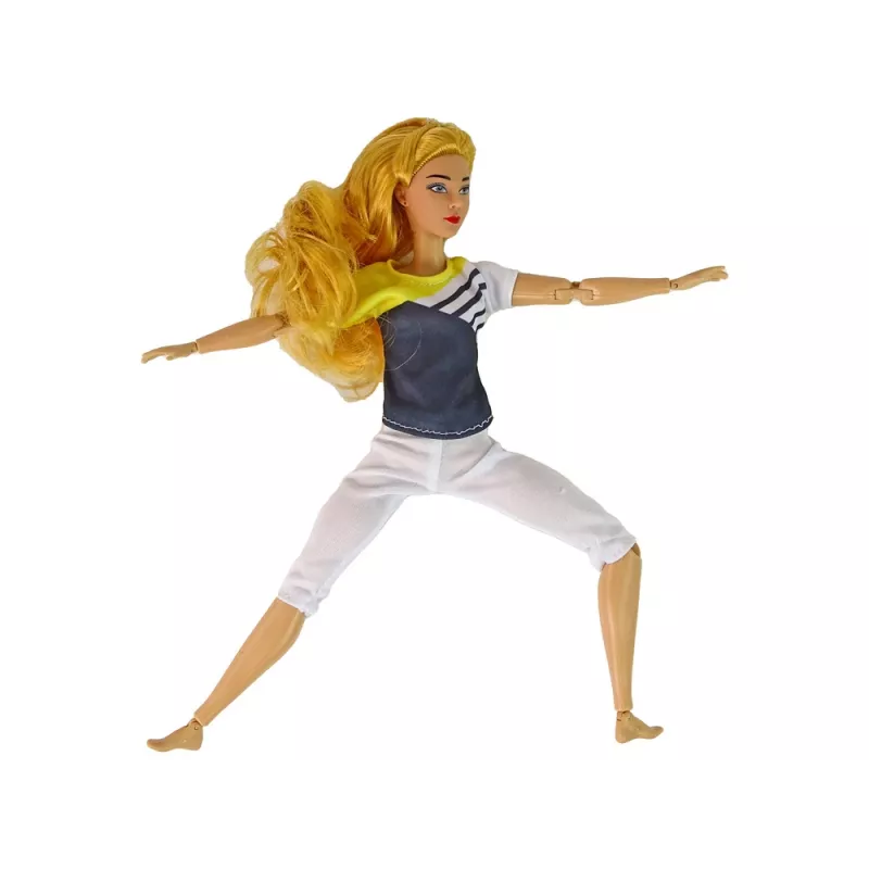 LEAN TOYS Nukujoogamatt pikkade blondide juustega