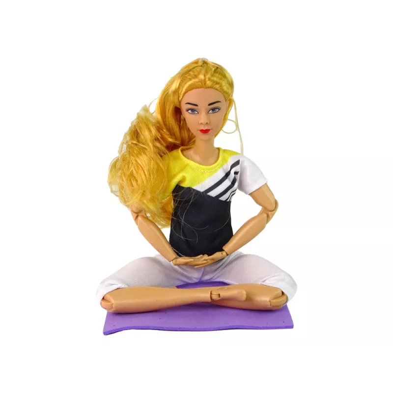 LEAN TOYS Nukujoogamatt pikkade blondide juustega