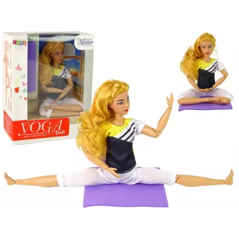 LEAN TOYS Nukujoogamatt pikkade blondide juustega