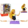 LEAN TOYS Nukujoogamatt pikkade blondide juustega