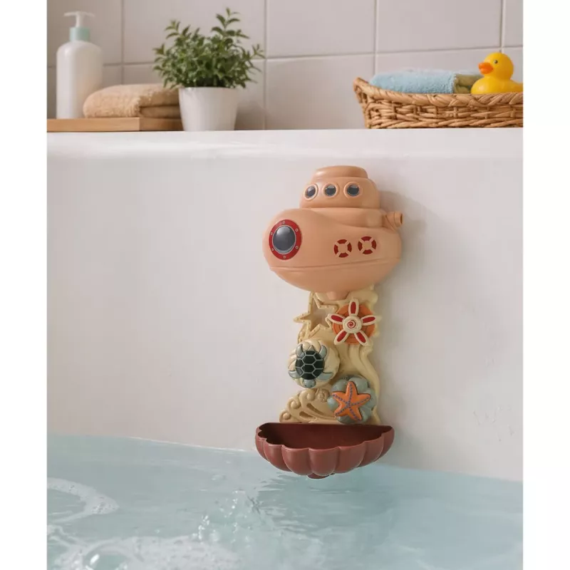 LEAN TOYS vannimänguasjade komplekt: Laev, mereelukad, juga, iminapad