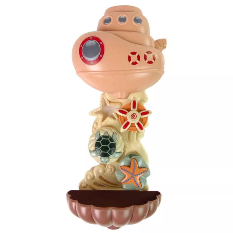 LEAN TOYS vannimänguasjade komplekt: Laev, mereelukad, juga, iminapad