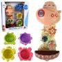 LEAN TOYS vannimänguasjade komplekt: Laev, mereelukad, juga, iminapad