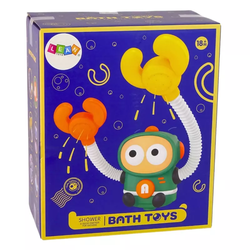 LEAN TOYS Vannimänguasi Astronauti dušš veeringluse ja iminappadega