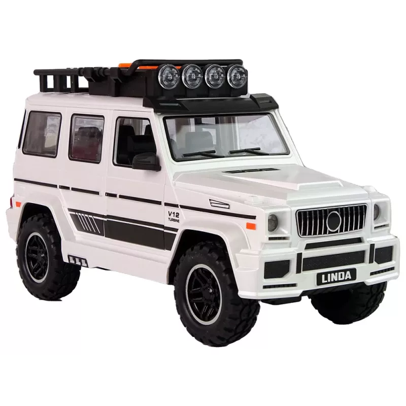 LEAN TOYS Patareitoitel Maastikuauto Valge