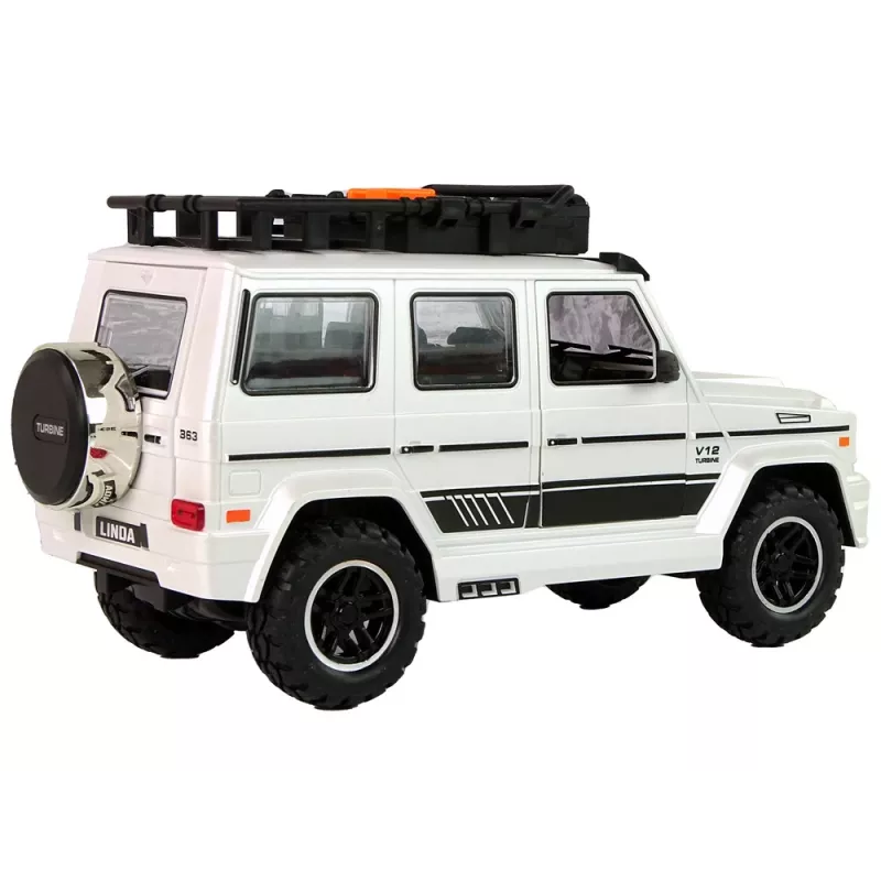 LEAN TOYS Patareitoitel Maastikuauto Valge