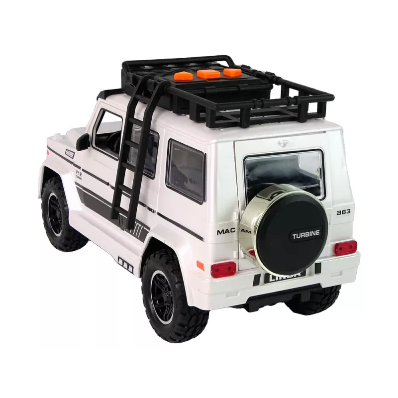 LEAN TOYS Patareitoitel Maastikuauto Valge