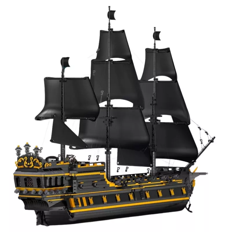 LEAN TOYS Black Pearl Piraadilaeva Ehitusklotside Komplekt (5266 tükki)