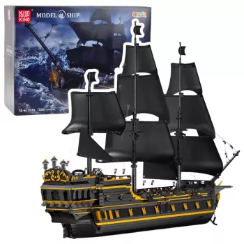 LEAN TOYS Black Pearl Piraadilaeva Ehitusklotside Komplekt (5266 tükki)