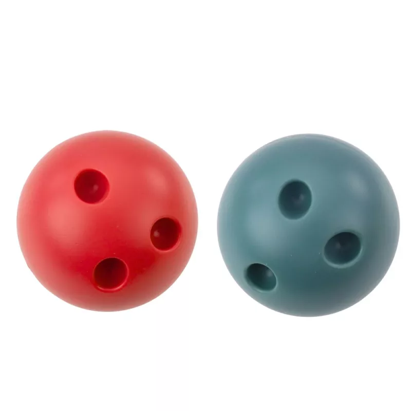 LEAN TOYS Bowlingukomplekt kassidega lastele 10 keeglit 2 värvilist palli