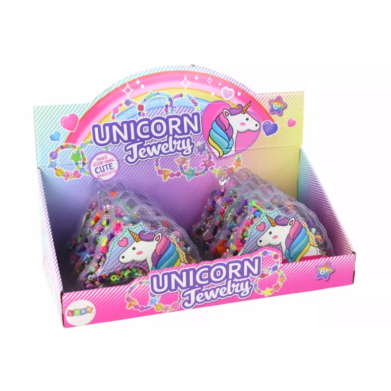 LEAN TOYS Käevõru valmistamise komplekt helmed ripatsid ükssarvik ehted