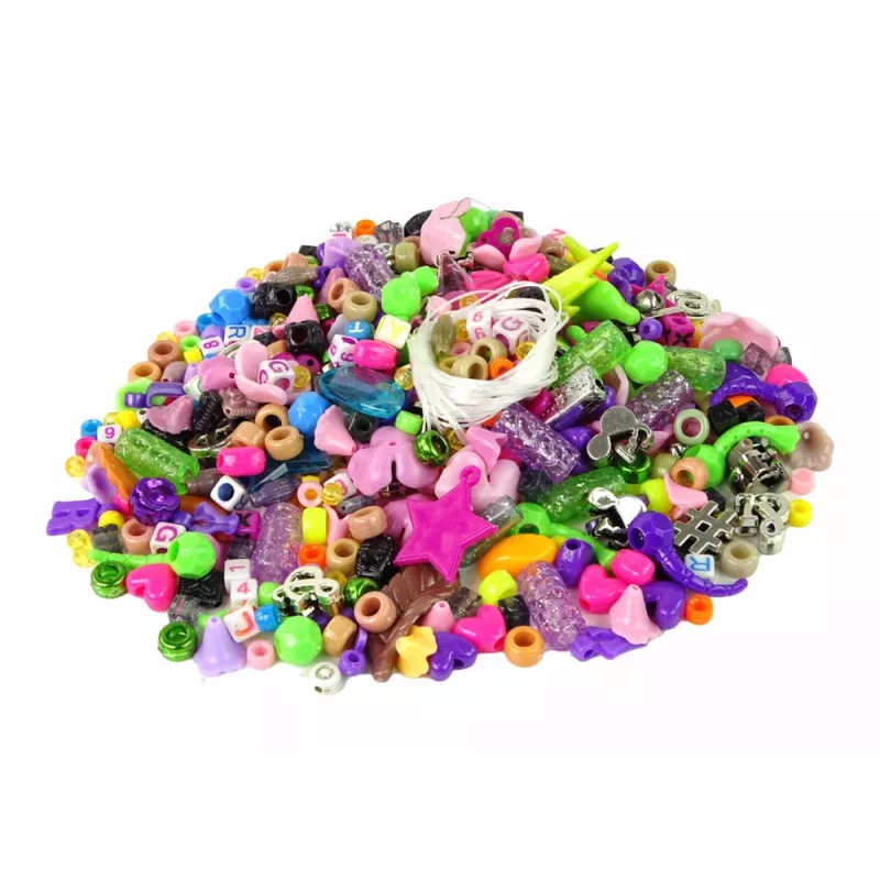 LEAN TOYS Käevõru valmistamise komplekt helmed ripatsid ükssarvik ehted