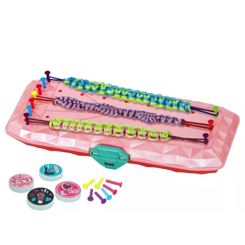 LEAN TOYS Käevõru valmistamise komplekt Roosa karp