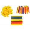 LEAN TOYS Ehitusklotside ja -pulkade komplekt