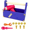 LEAN TOYS Ehitusklotsid karbis DIY komplekt kruvikeerajaga