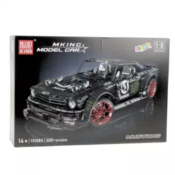 LEAN TOYS Ehitusklotsid Sportauto Mustang Hoonicorn V2 Komplekt - 3201 tükki, Mõõtkavas 1:8, ABS-plast