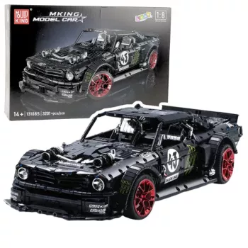 LEAN TOYS Ehitusklotsid Sportauto Mustang Hoonicorn V2 Komplekt - 3201 tükki, Mõõtkavas 1:8, ABS-plast