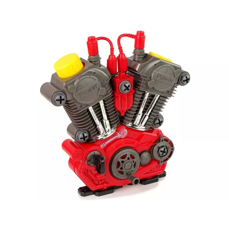 LEAN TOYS Automootor Väikesele Mehaanikule - DIY Kokkupanek Valguse ja Heliga