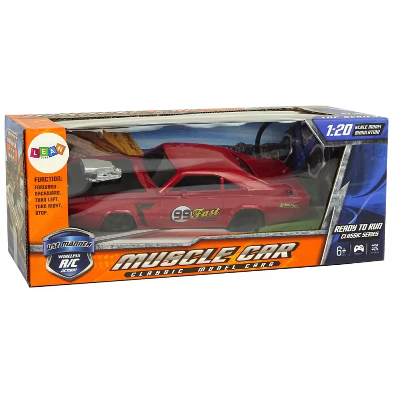 LEAN TOYS Auto R/C Sports Sticker 1:20 Red Pilot