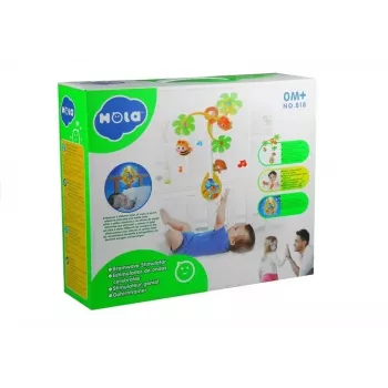 LEAN TOYS Karussell-muusikakarp beebile koos kõristitega