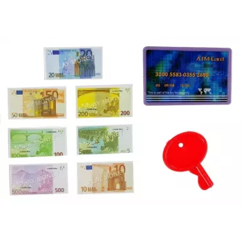 LEAN TOYS Kassaregister koos ostukorvide ja tarvikutega | 35-osaline mängukomplekt töötava kalkulaatori, valgustatava skanneri, mikrofoni, ostukorvi ja korviga | Vanusele 3+