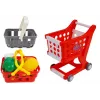 LEAN TOYS Kassaregister koos ostukorvide ja tarvikutega | 35-osaline mängukomplekt töötava kalkulaatori, valgustatava skanneri, mikrofoni, ostukorvi ja korviga | Vanusele 3+