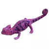 LEAN TOYS Chameleon kummist kujuke, veniv, realistlik, lilla, roomaja, 14 cm