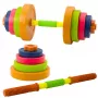 LEAN TOYS Laste hantel, libisemiskindel vaht, 8 plaati, plastik, värviline