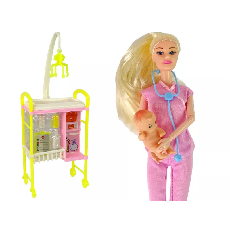 LEAN TOYS Laste nukuarsti pikad juuksed aksessuaarid