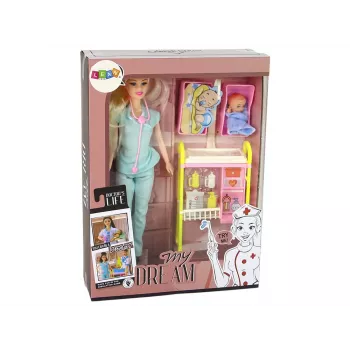 LEAN TOYS Laste nukuarsti pikad juukseaksessuaarid