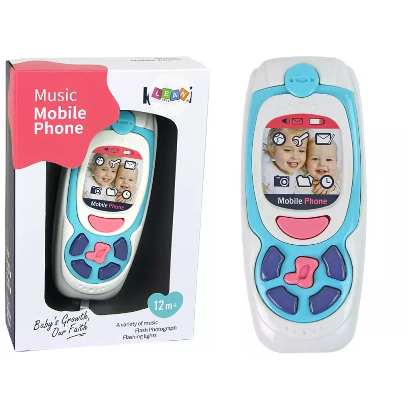 LEAN TOYS Laste õppemängutelefon Melody Blue
