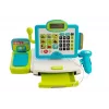 LEAN TOYS laste elektrooniline kassaregister koos korviga - sinine, töötav kalkulaator, heli ja valgus, 25 tarvikut, vanus 3+