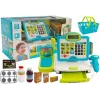 LEAN TOYS laste elektrooniline kassaregister koos korviga - sinine, töötav kalkulaator, heli ja valgus, 25 tarvikut, vanus 3+