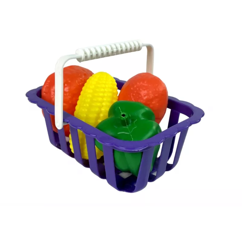 LEAN TOYS Laste fiskaalkassa kalkulaator köögiviljakorv