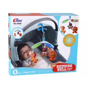 LEAN TOYS Laste mobiil Loomaklips Kaasaskantav