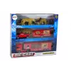 LEAN TOYS Circus Animals Vehicle Set The Circus Animals Truck + Car with Trailer