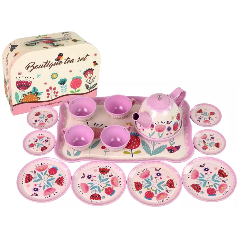 LEAN TOYS Kohvi- ja teekomplekt kohvris