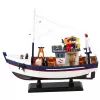LEAN TOYS Kollektsioneeritav Dekoratiivne Kalapaadi Mudel Varustusega 37x34cm