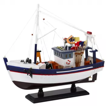 LEAN TOYS Kollektsioneeritav Dekoratiivne Kalapaadi Mudel Varustusega 37x34cm