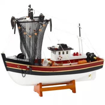 LEAN TOYS Kollektsioneeritav Dekoratiivne Kalapaadi Mudel Kalavõrguga 38x31cm