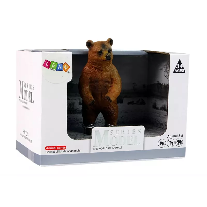 LEAN TOYS Collector's Figurine Brown Bear Animals of the World