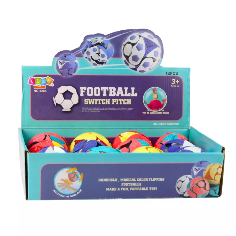 LEAN TOYS Värvimuutev LED žongleerimispall 8 cm mitmevärviline